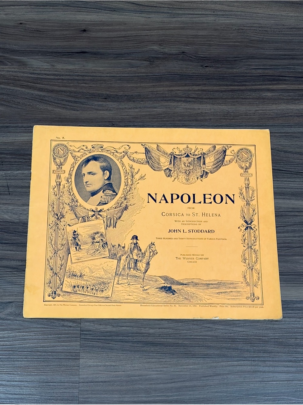 Vintage 1894 Napoleon From Corsica To St Helena Famous Painting Book Vol 8 Fair